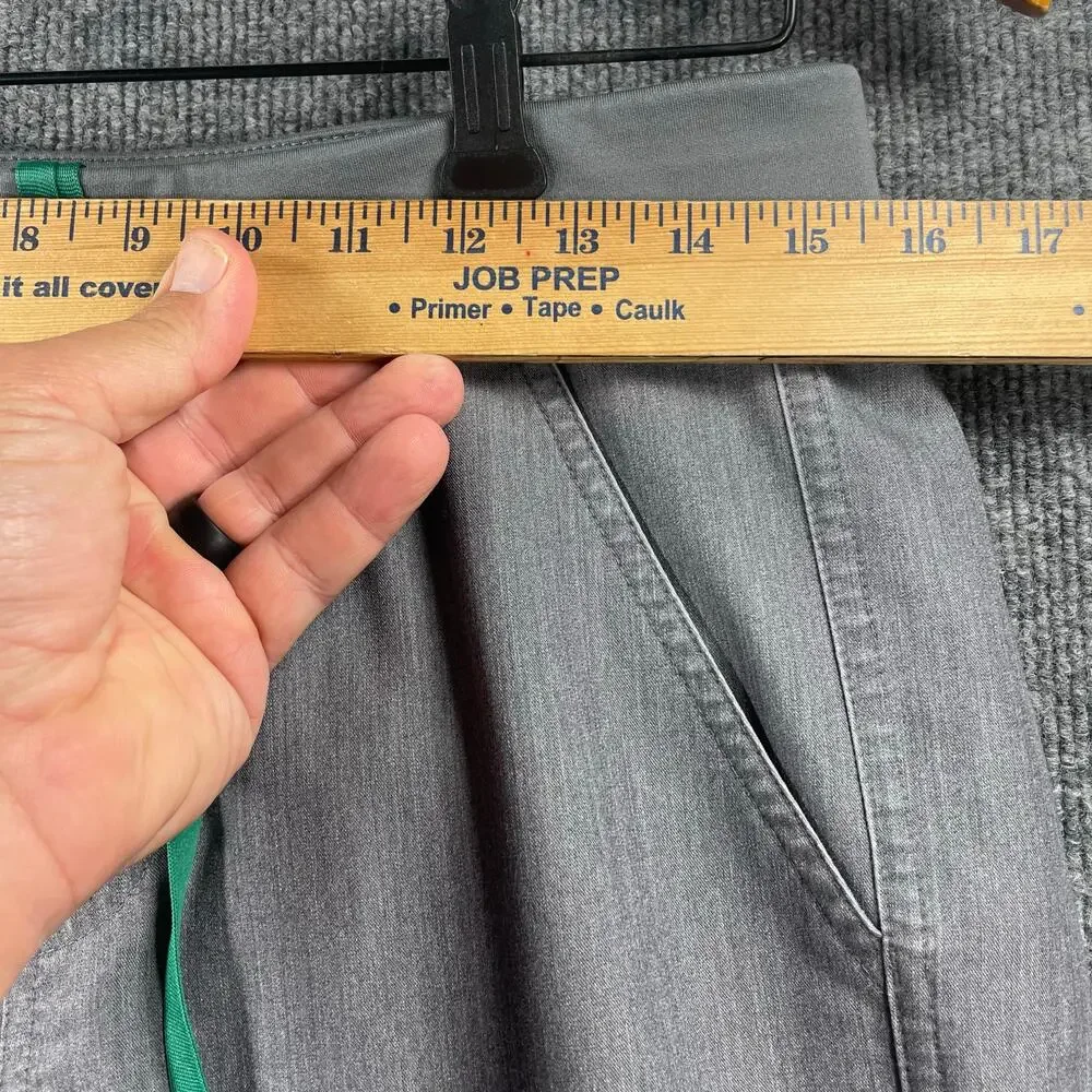 Figs Axim Cargo Scrub Pants Men's M/S Gray Drawstring Stretch Medical Nursing